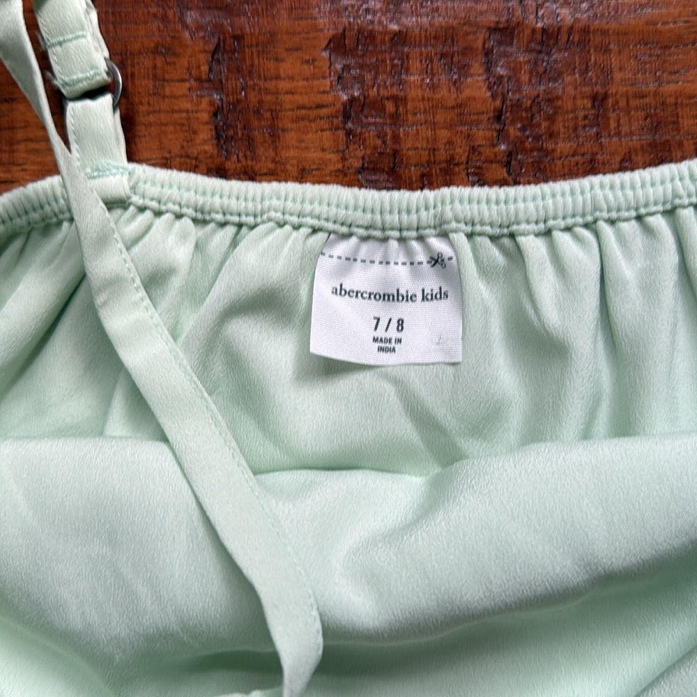 Abercrombie Kids Mint Green Ruffled Camisole, size 7/8 - Picture 3 of 7